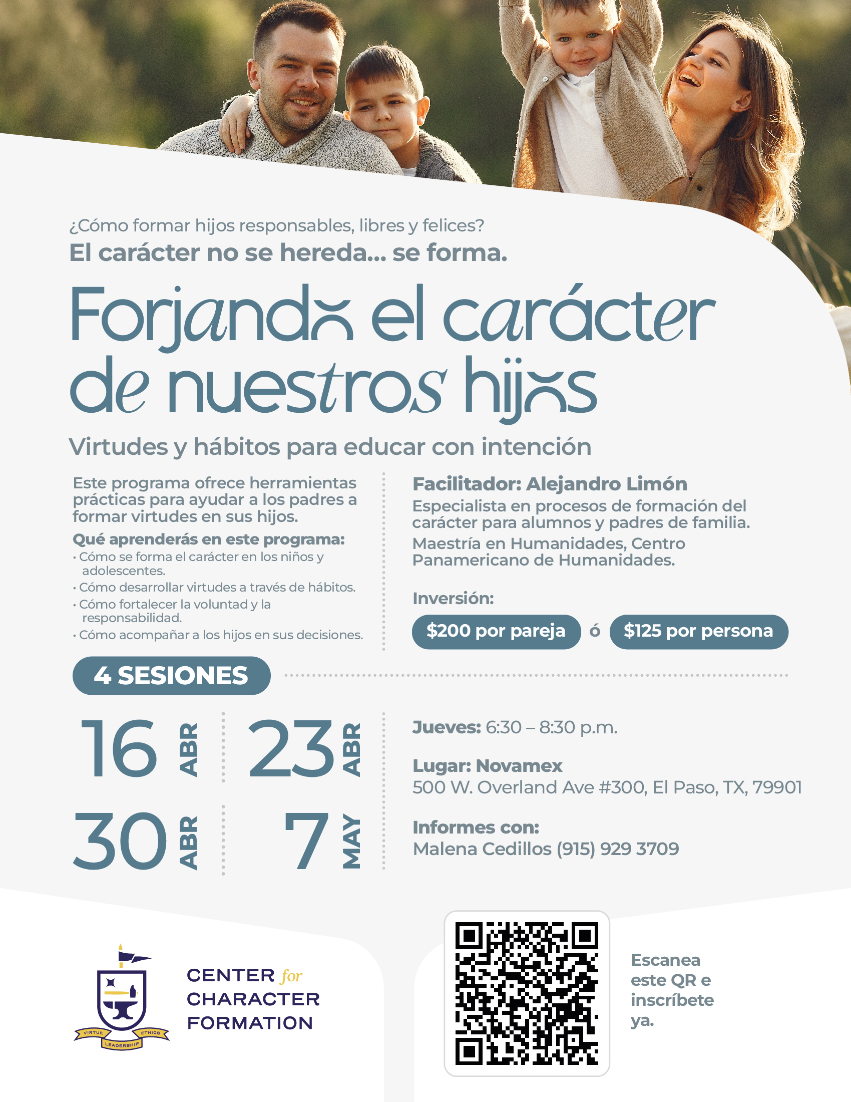 Forjando el Carácter de nuestros hijos